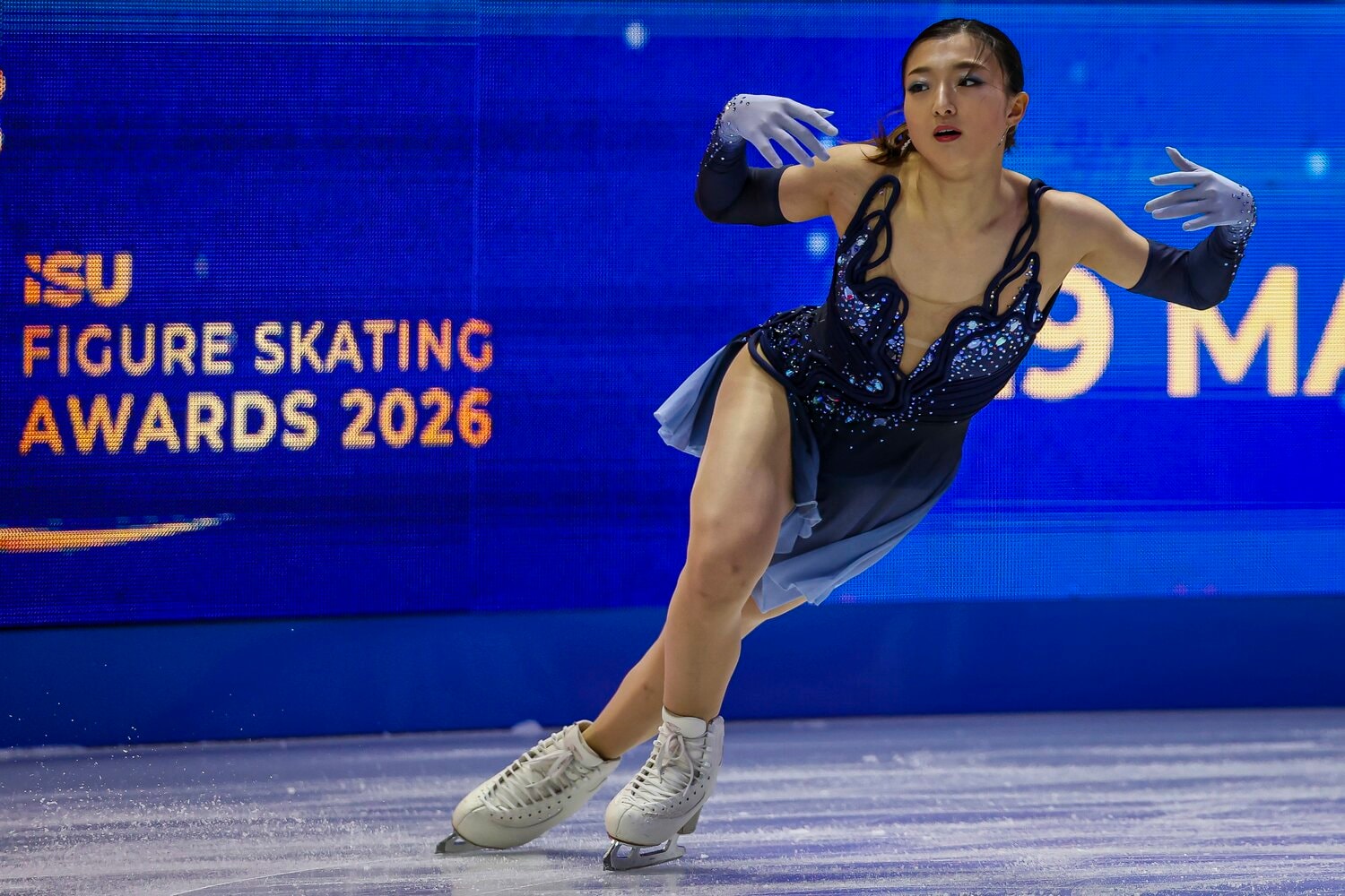 今季世界最高得点をたたき出したSPの演技　©Getty Images