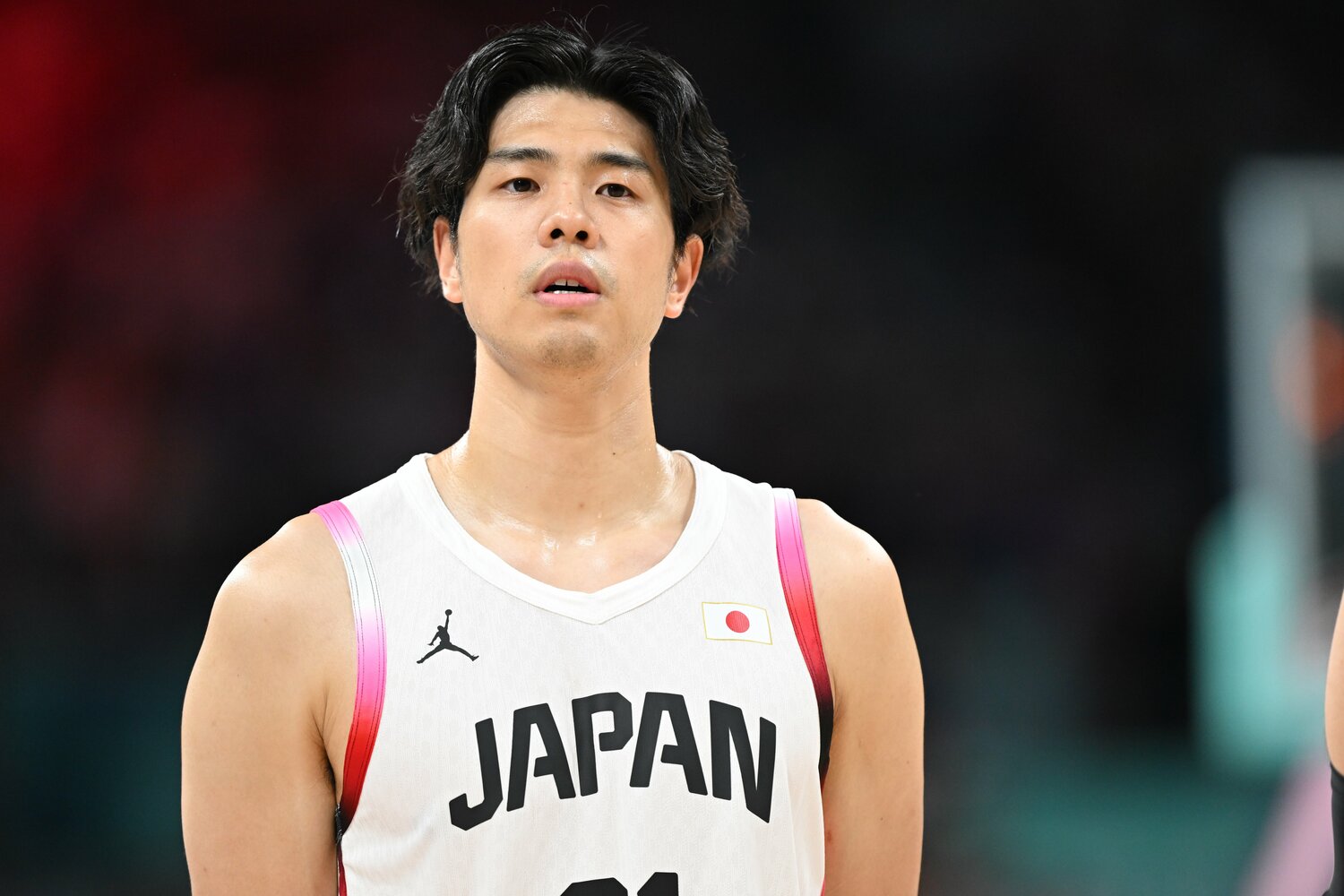 タイトなディフェンスで五輪でも代表チームに貢献している吉井。随所に活躍が光る　©︎Kaoru Watanabe/JMPA