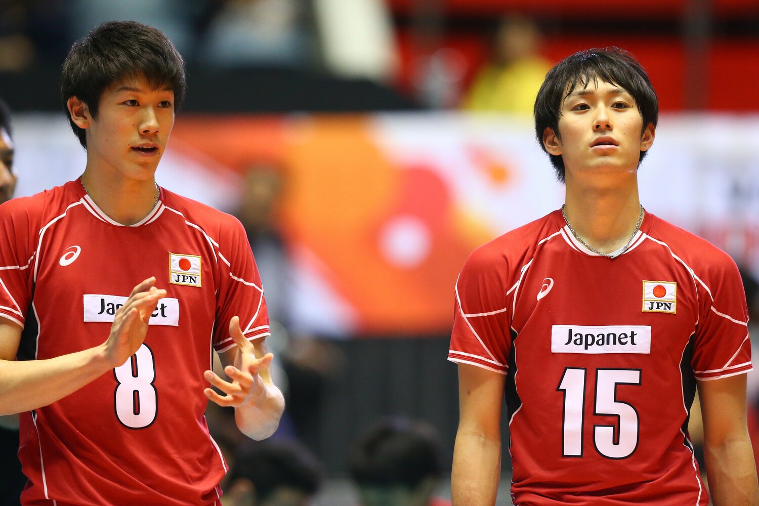 石川祐希、柳田将洋（2015年W杯）©︎AFLO SPORT