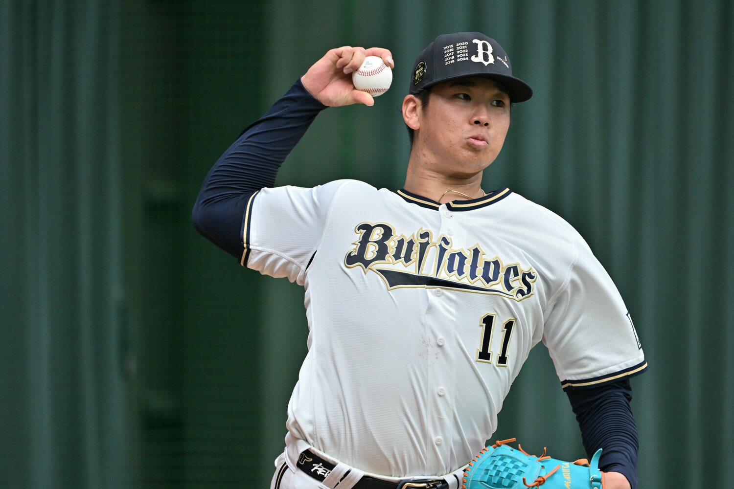 春季キャンプでの山下 ©Hideki Sugiyama