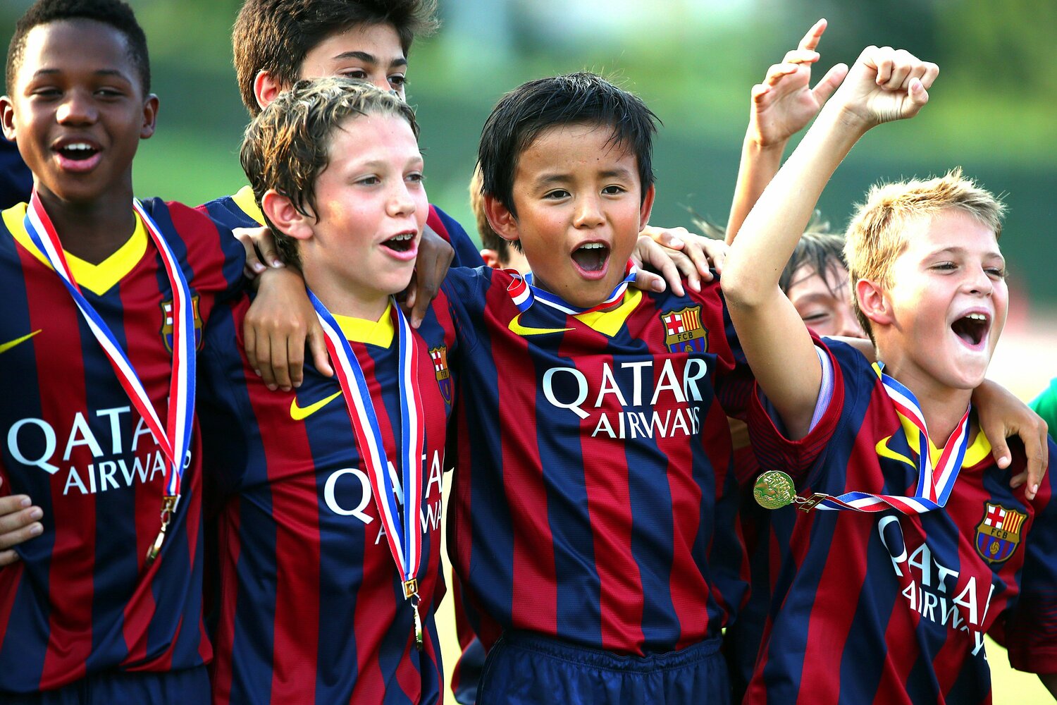 2011年8月、10歳のときにバルセロナのカンテラに入団した久保建英（写真は2013年、12歳のとき）　©Getty Images