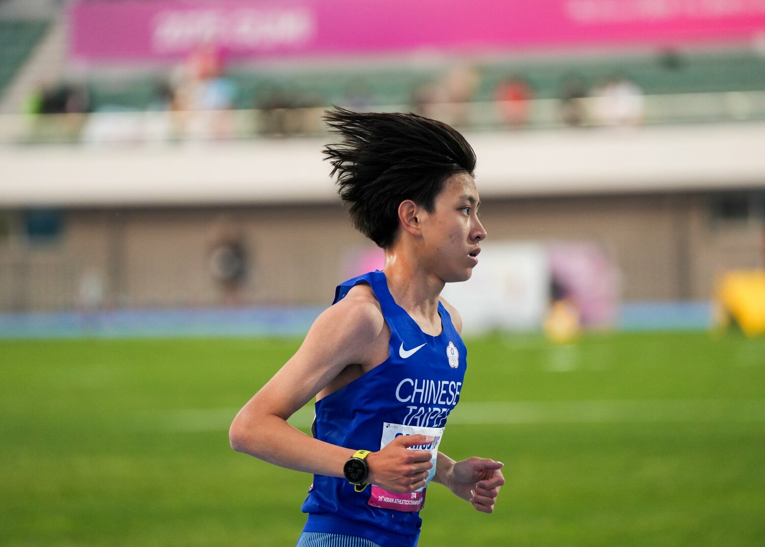 ほろ苦いシニア代表デビューとなった簡　©Satoshi Wada