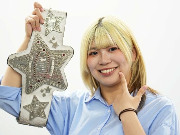 白いベルトまでの9年間は「短かった」“スターダムの今”を担う羽南21歳が逆指名した意外な名前「やりたい相手が多すぎ」「伊藤麻希には内容で負けた」＜Number Web＞ photograph by Essei Hara