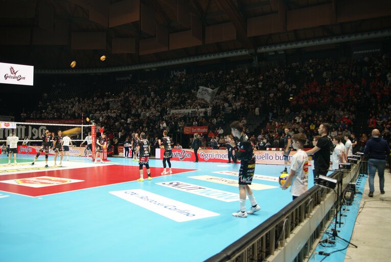 ペルージャの試合前練習（コッパ・イタリア準決勝）©︎Takashi Yuge