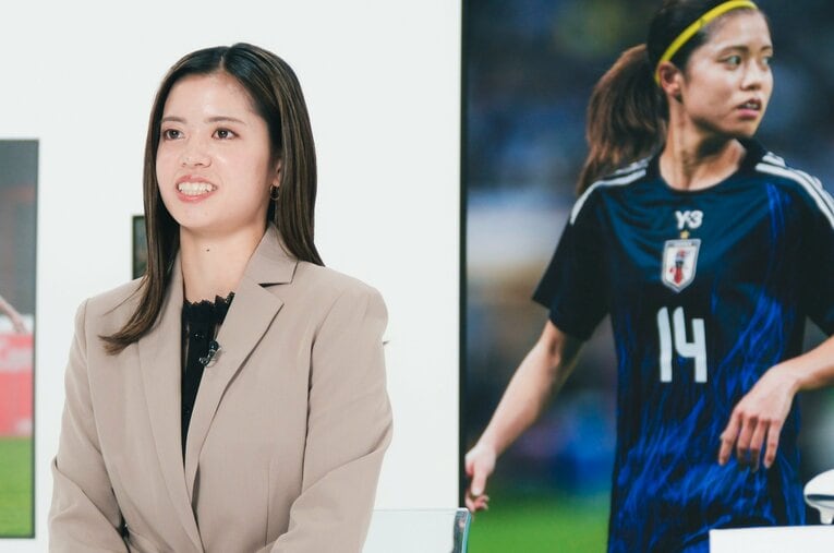 なでしこジャパンの司令塔・長谷川唯がNumberTVで自らの「挫折地点」を明かした ／ photograph by Wataru Sato