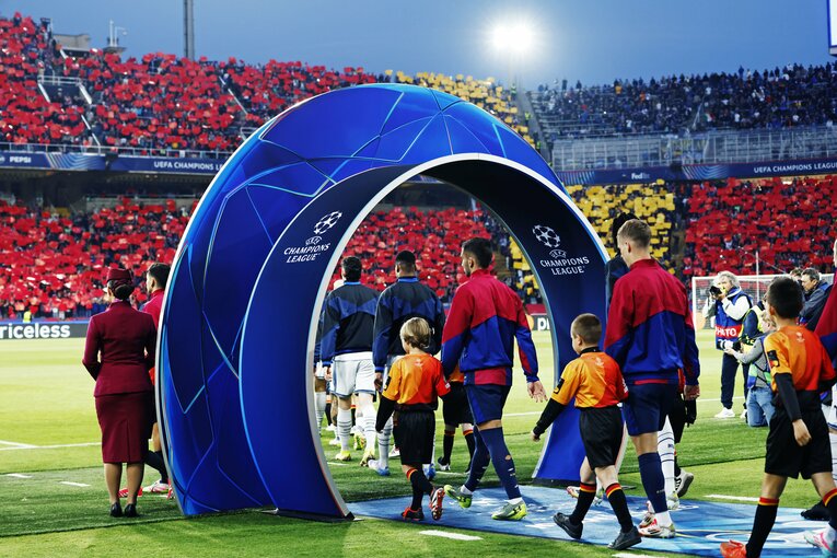 CLアンセムに興奮が高まる瞬間　©Daisuke Nakashima