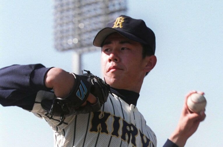桐生第一高校のエースとして群馬県勢初の甲子園制覇に導いた ／ photograph by JIJI PRESS