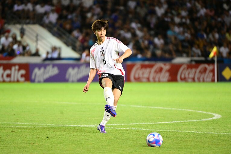 パリ五輪前最後の強化試合、U-23フランス代表戦で　©JFA/AFLO