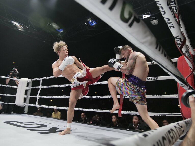 1年ぶりの復帰戦となったベイリー・サグデン戦　©ABEMA