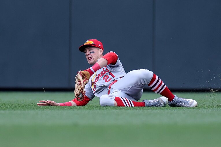 ヌートバーも好調。カージナルスでもスーパーキャッチ　©Getty Images