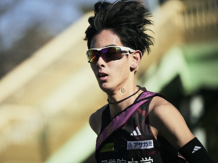 年始の箱根路では3区3位だった野中　©Yuki Suenaga