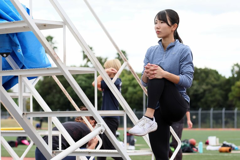 1年生で100ｍ日本インカレ王者に輝いた蔵重みうも母校の中京大中京高（愛知）で練習することもあるそう　©Shigeki Yamamoto