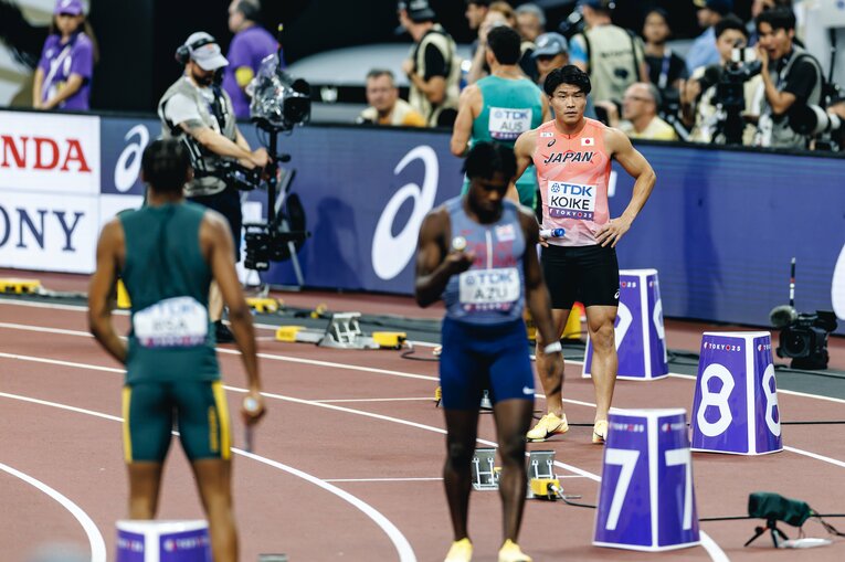 1走を務めた小池　©Kiichi Matsumoto