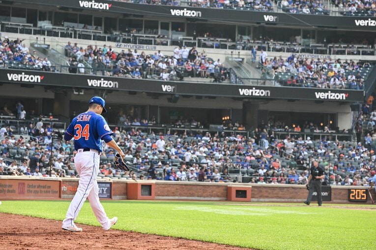 今季からメッツでプレーする千賀滉大 ©Nanae Suzuki