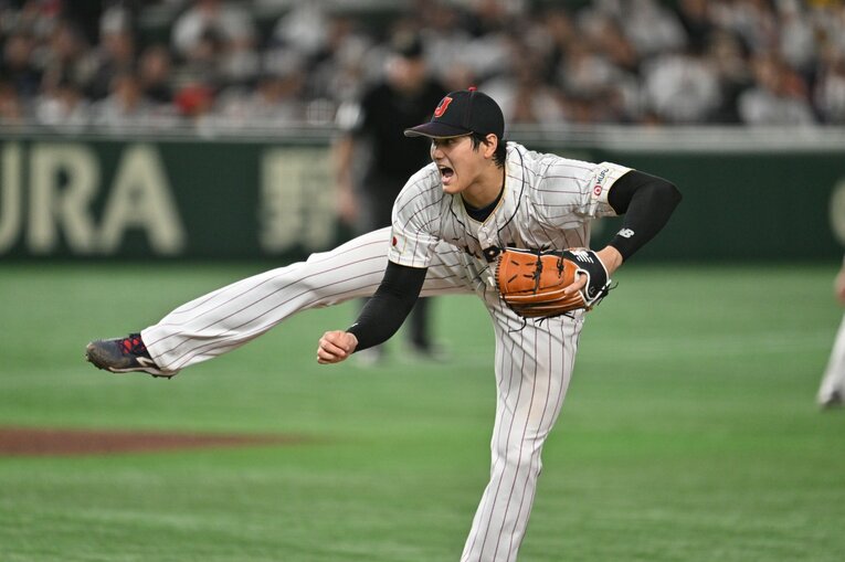 1球ごとに雄叫びを挙げた大谷のピッチング（2／2）　©Naoya Sanuki