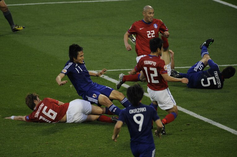 2011年アジアカップ準決勝　©Takuya Sugiyama