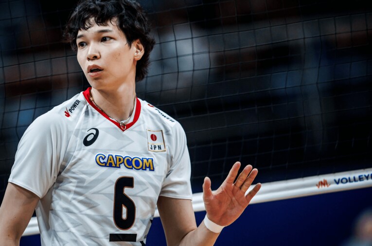 山内晶大（VNLイタリア戦）©︎Volleyball World