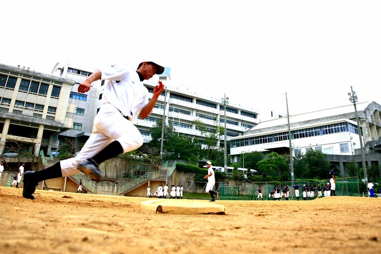 沖縄尚学高校野球部の練習風景（2008年） ©︎Tamon Matsuzono