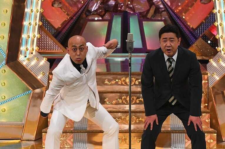 2020年M-1で史上最年長ファイナリストになった錦鯉の長谷川雅紀（左、49歳）と渡辺隆（42歳） ／ photograph by M-1グランプリ事務局