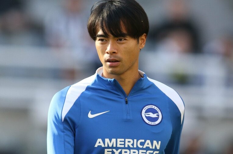 10月19日、アウェイでのニューカッスル戦。三笘薫は今季初のベンチスタートとなった ／ photograph by AFLO