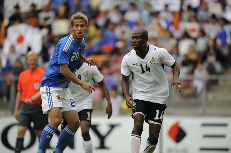 2009年のガーナ戦では本田圭佑らが出場していた©Takuya Sugiyama