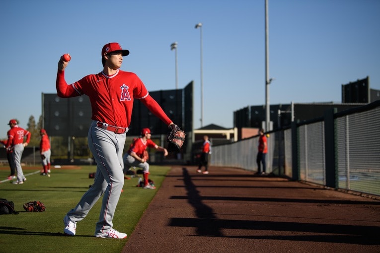 2021年シーズン前のスプリングキャンプ　©︎Angels Baseball/USA TODAY Sports/ロイター/アフロ