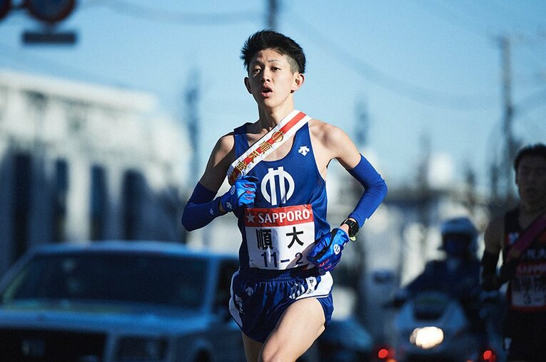 順大・野村優作 ／ photograph by Yuki Suenaga