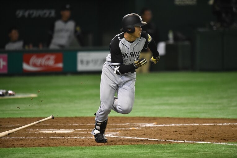 阪神時代の高山俊　©BUNGEISHUNJU