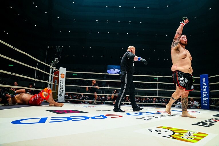 地元・浜松で壮絶なTKO負けを喫した　©RIZIN FF Susumu Nagao