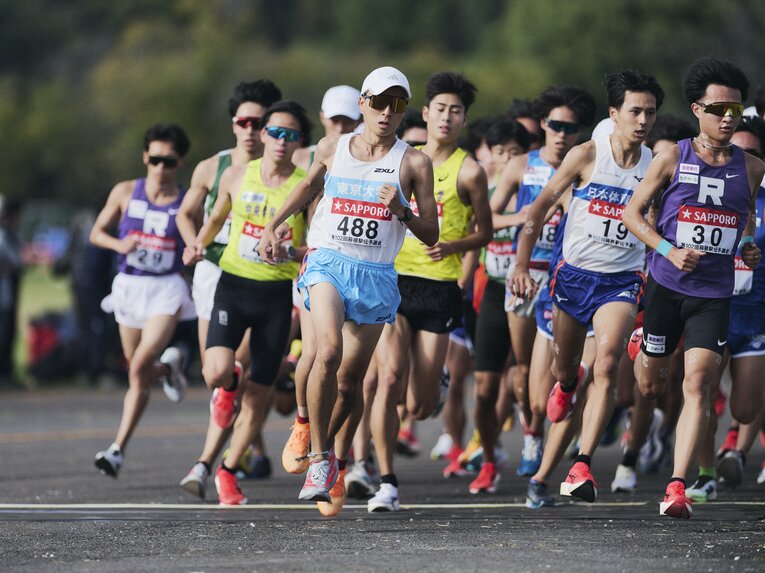 前回箱根は連合チームで8区を走って区間7位だった東大の秋吉　©Yuki Suenaga