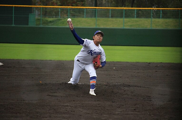 ドラフト1位当確と高い評価を受ける伊藤大海。自身にとっても苫小牧駒澤大にとっても「最後」となる試合を全力で戦い抜いた ／ photograph by Yu Takagi