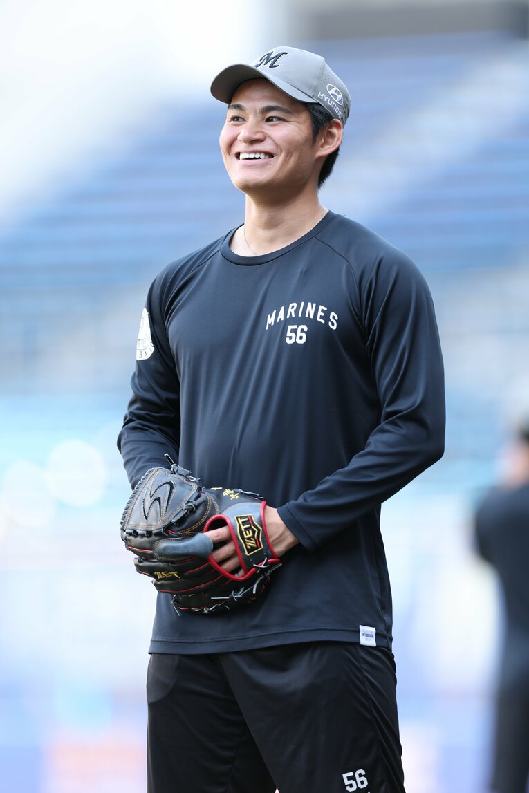 今季ここまで防御率0.00と好投を続けている中森　©Chiba Lotte Marines