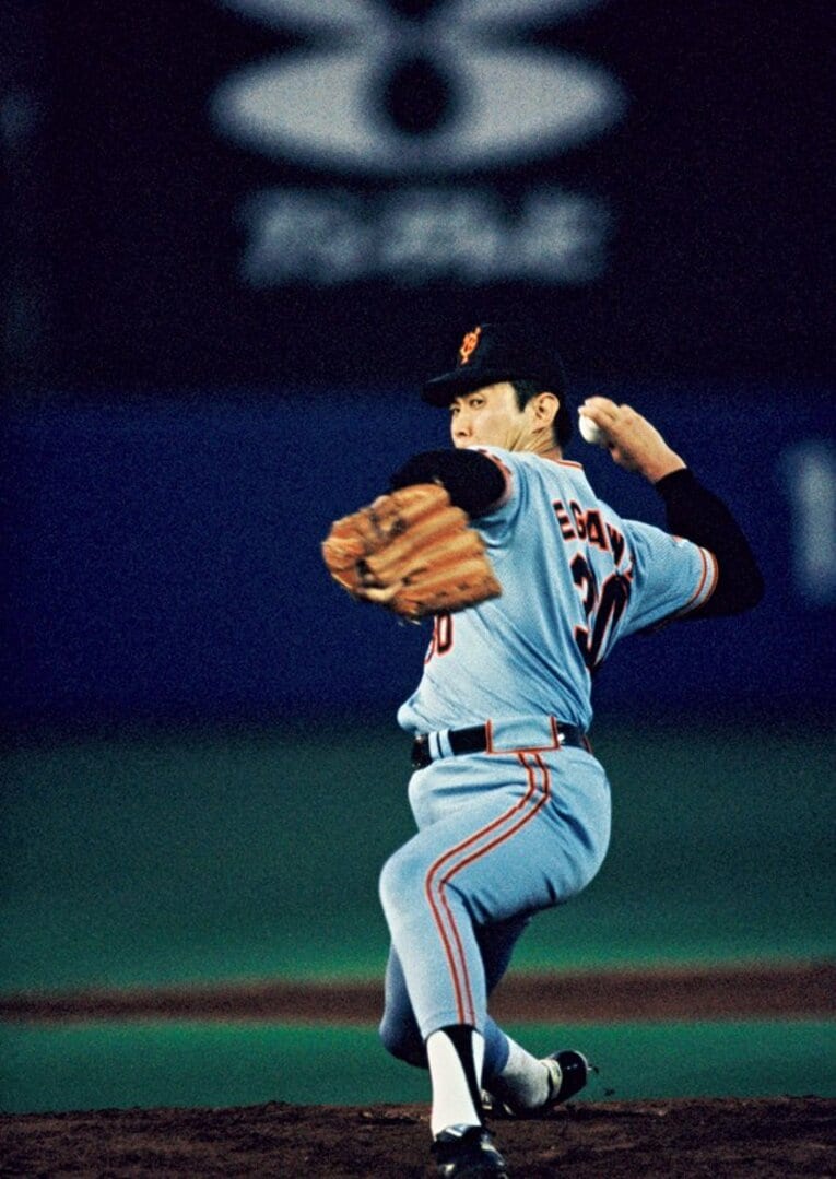 江川卓（えがわ・すぐる）／1955年5月25日生、栃木県出身。作新学院高、法大を経て、阪神に入団するもすぐに巨人にトレード移籍。'79年から'87年までプロ9年間で135勝を挙げた　©Kazuhito Yamada