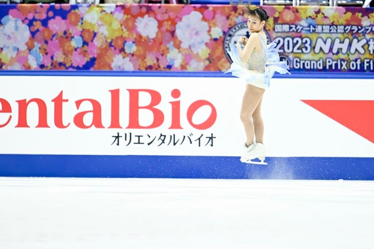 三原舞依のNHK杯フリーの演技　©Asami Enomoto