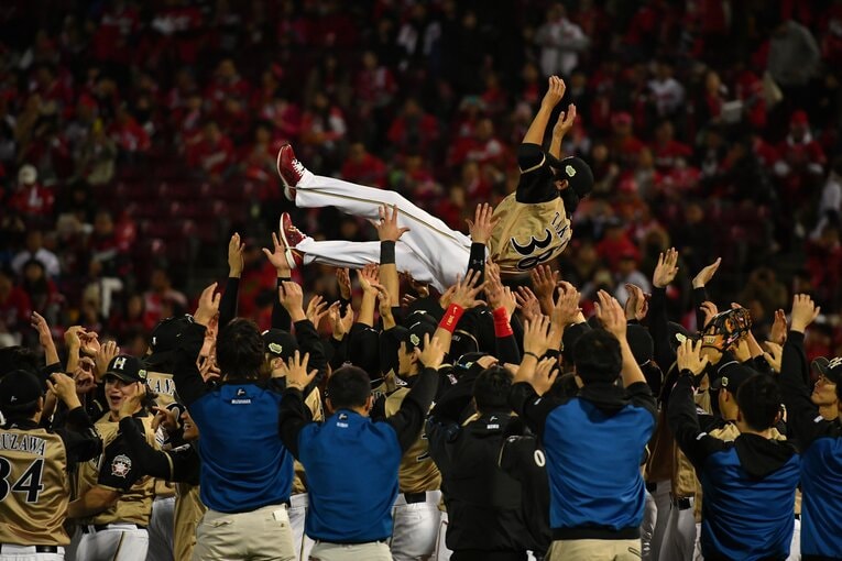 「水どう」の大ファンで知られる日本ハム投手コーチ・武田勝の現役時代　©Hideki Sugiyama