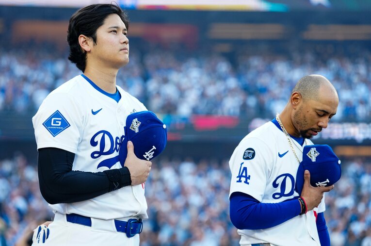 大谷翔平とベッツ。彼らの契約年数を見るとドジャースの恐るべき投資力が見えてくる ／ photograph by Daniel Shirey/Getty Images