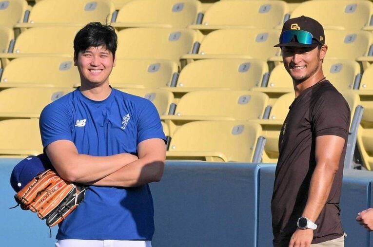 大谷vsダルビッシュの日本人対決に熱い視線が注がれる ／ photograph by JIJI PRESS