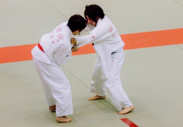 中学時代にはパリ五輪・女子63kg級の代表・高市未来（旧姓、田代）とも対戦経験があった染宮さん（本人提供）
