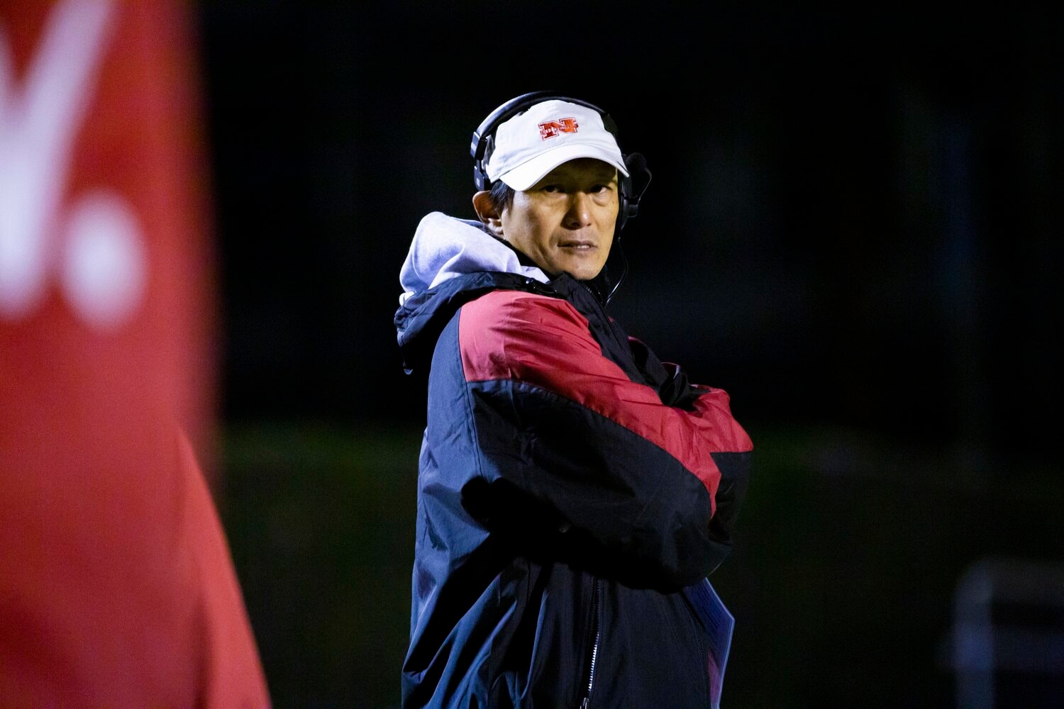 悪質タックル問題後に就任した橋詰監督。それまでの内田体制下の猛練習から方針をガラッと転換したという　©Naoki Kitagawa