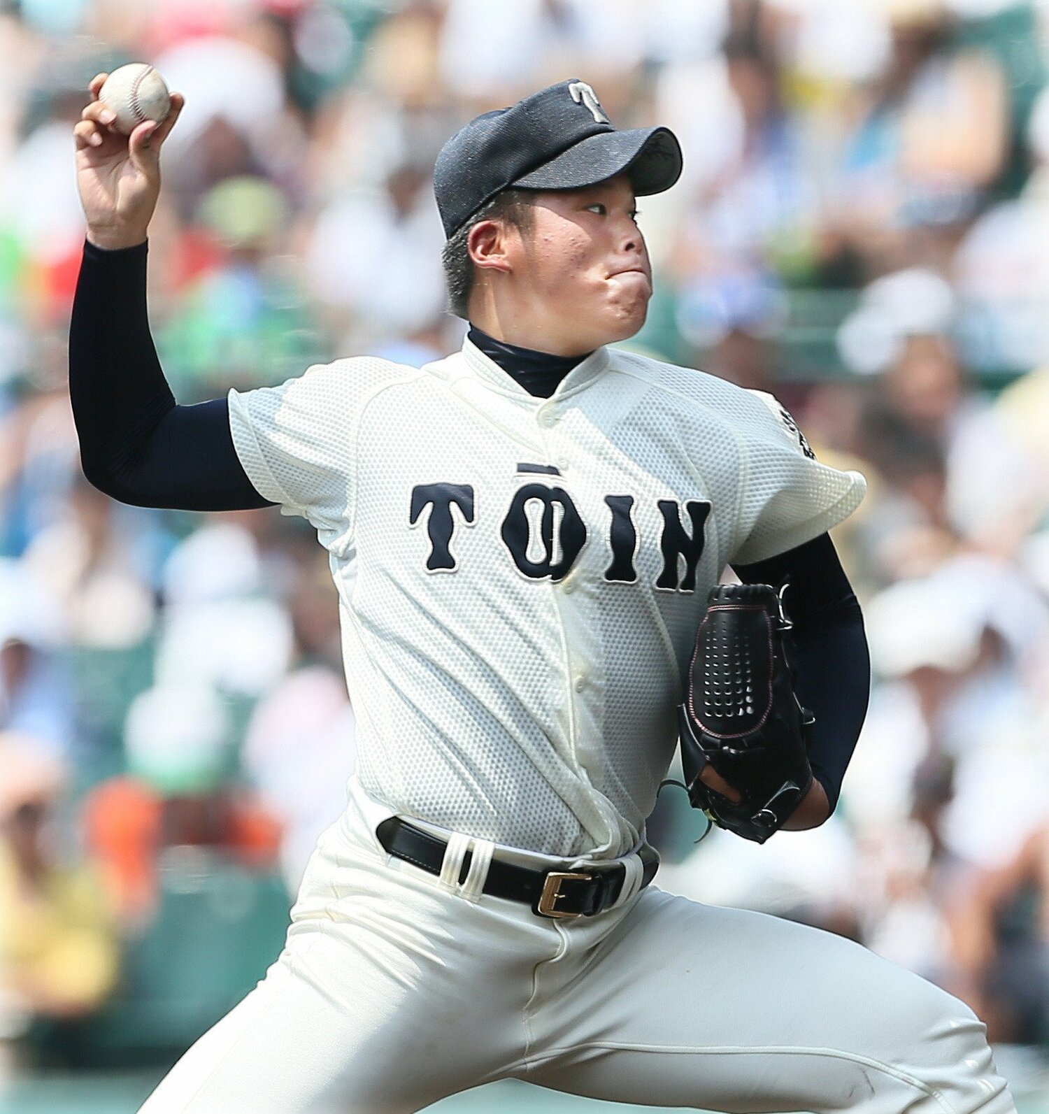 大阪桐蔭時代の澤田　©︎JIJI PRESS