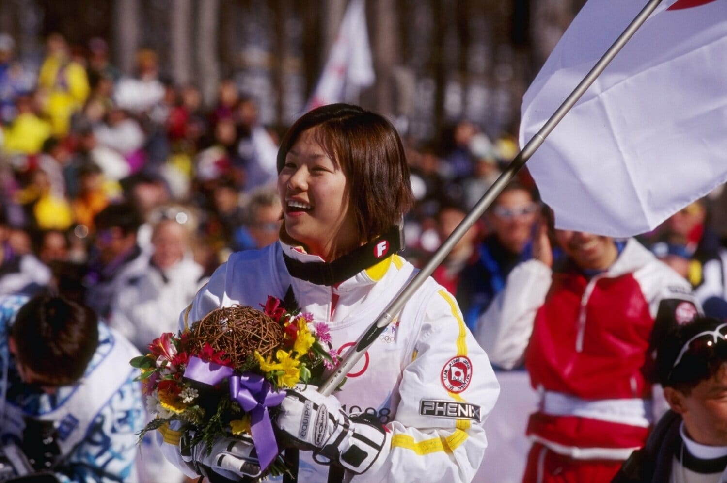 1998年長野五輪で金メダルを獲得した里谷多英　©︎Getty Images