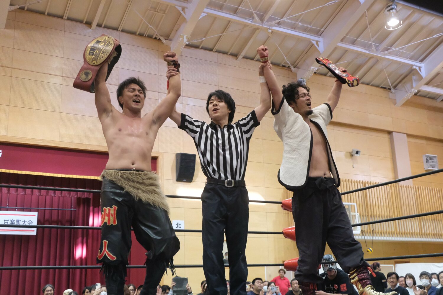 勝利したFUMAに、観客からは拍手　©Norihiro Hashimoto