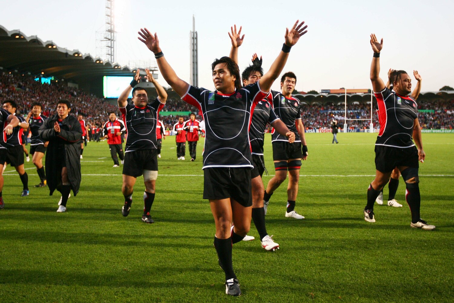 2007年大会に出場したCTB大西将太郎。カナダ戦では劇的な同点ゴールキックを決めてファンを熱狂させた ©︎AFLO SPORT