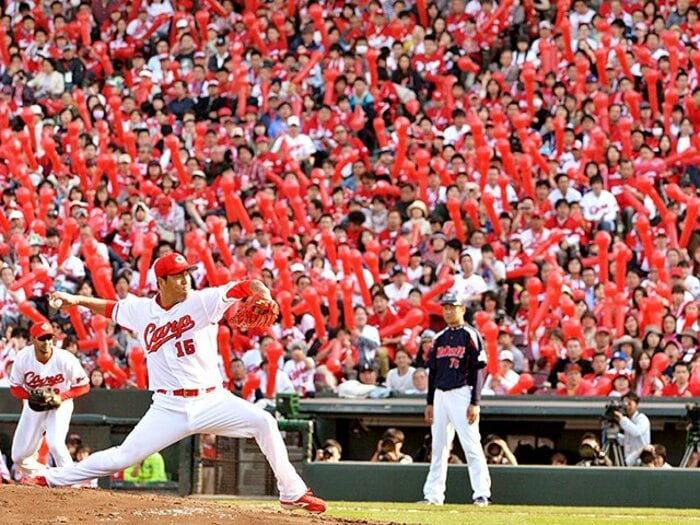 初球のストライク率はメジャー仕様。黒田博樹の初登板は「格」の勝利。＜Number Web＞ photograph by Kyodo News