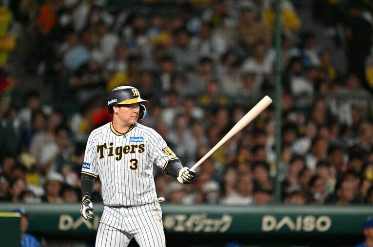 チームトップの四球数は4番に座る大山だった　©Hideki Sugiyama
