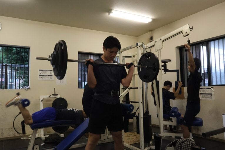 昨年から7キロ増量して現在は186cm、92kgの体躯を誇る吉満　©Fumi Sawai