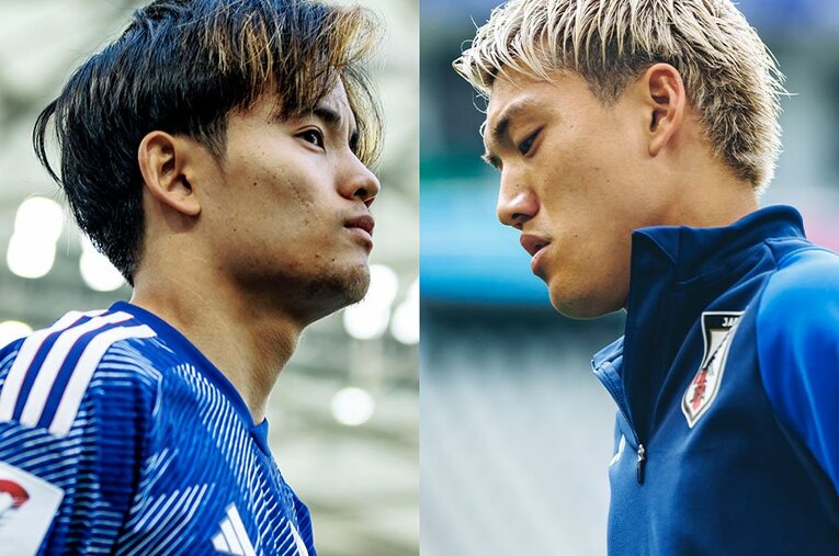 アジアカップ時の久保建英と堂安律。カタールの地で悔しさを味わった2人だが、現所属クラブで結果を残すことで自身の力を見せていくほかない ／ photograph by Kiichi Matsumoto