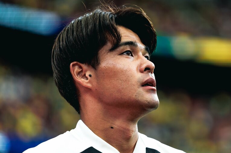佐野海舟はNumberWebの単独インタビューで、北中米W杯ブラジル戦の深層を語ってくれた ／ photograph by Kiichi Matsumoto/JMPA