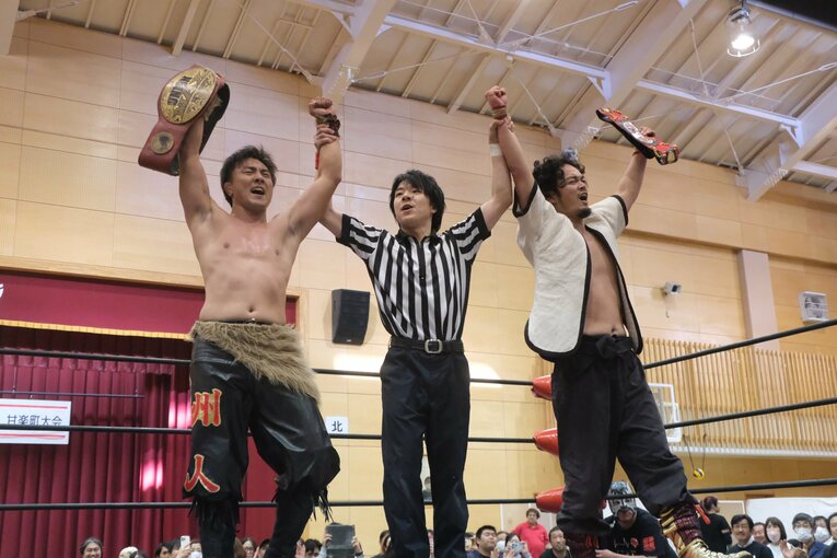 勝利したFUMAに、観客からは拍手　©Norihiro Hashimoto