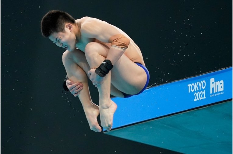 東京五輪、玉井の演技©Getty Images